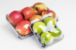 PVC-free shrink wrapping for apples